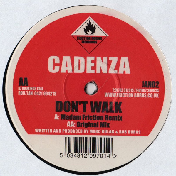Cadenza - Don't Walk | Friction Burns Recordings (JAN02)