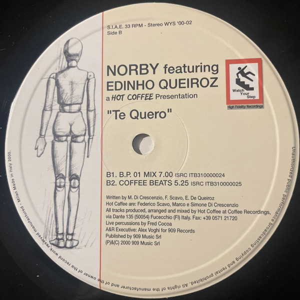 Norby Feat. Edinho Queiroz - Te Quero | Watch Your Step! (WYS 00-02)