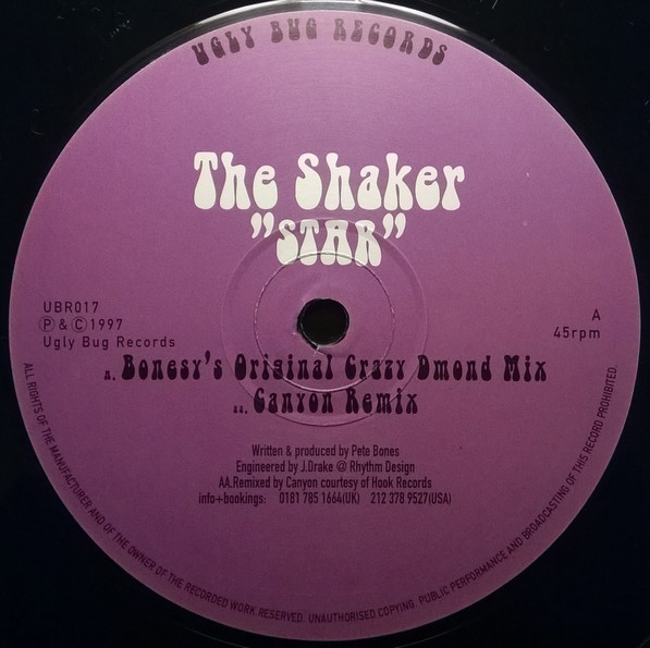 The Shaker - Star | Ugly Bug Records (UBR017) - 3