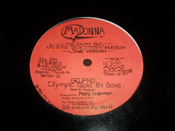 Jesse 'Goldtooth' Hudson - Go Pro (Olympic Gold Song '84) | Madonna (MOM-09485) - main