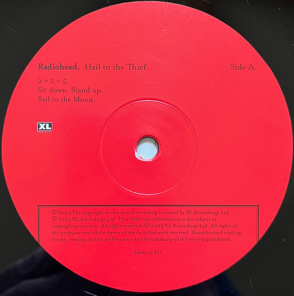 Radiohead - Hail To The Thief | XL Recordings (XLLP785) - 3