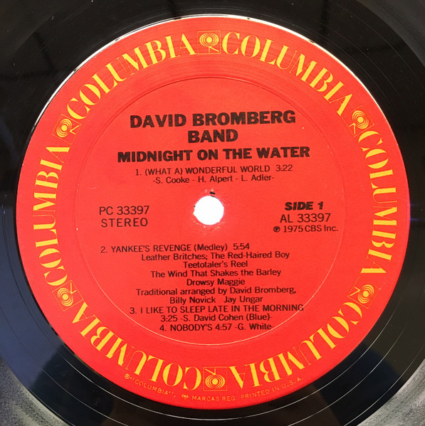 David Bromberg Band - Midnight On The Water | Columbia (PC 33397) - 3