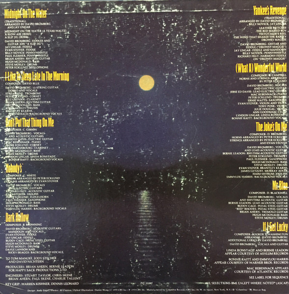 David Bromberg Band - Midnight On The Water | Columbia (PC 33397) - 2