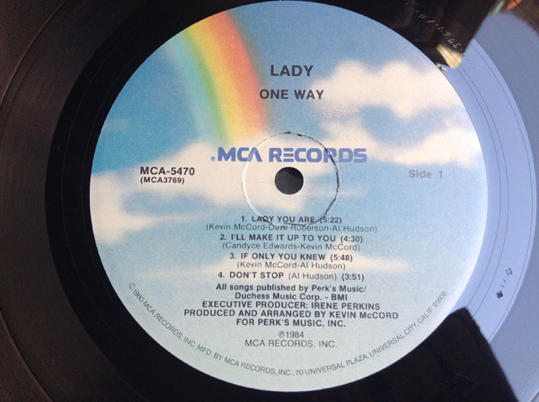 One Way - Lady | MCA Records (MCA-5470) - 2