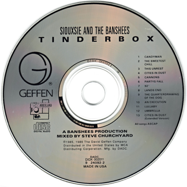 Siouxsie & The Banshees - Tinderbox | Geffen Records (9 24092-2) - 3