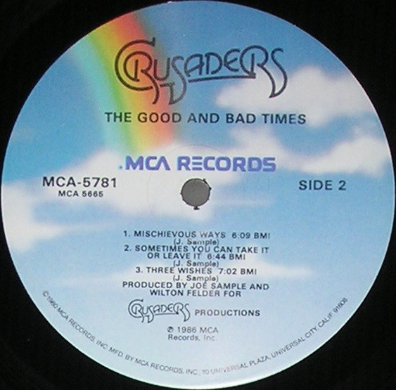 The Crusaders - The Good And Bad Times | MCA Records (MCA-5781) - 4