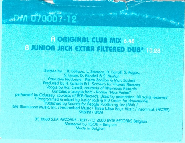 Kluster Ft. Ron Carroll - "My Love" Part 1 | Discomatic (DM 070007-12) - 4