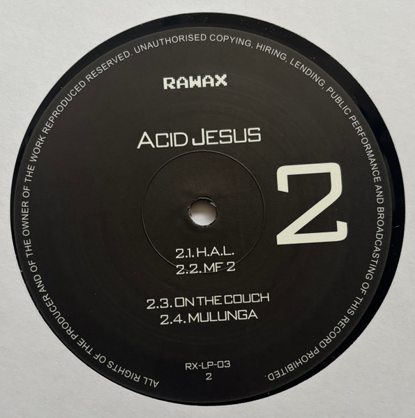Acid Jesus - Acid Jesus | Rawax (RX-LP-03) - 4
