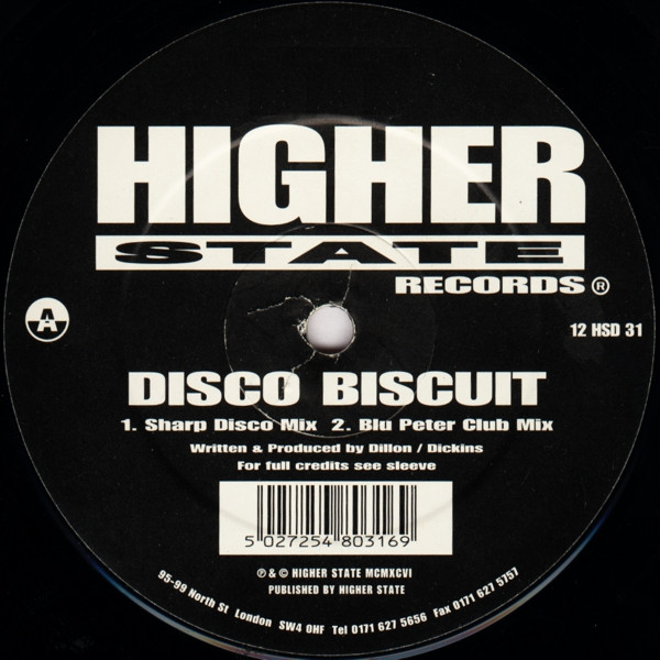 Disco Biscuit - Disco Biscuit | Higher State Records (12 HSD 31) - 3