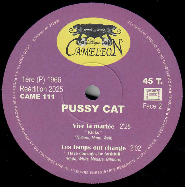 Pussy Cat - Ce N’est Pas Une Vie | Cameleon Records (CAME 111) - 4