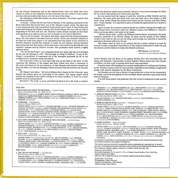 Archie Shepp - The Cry Of My People | Impulse! (AS-9231) - 2