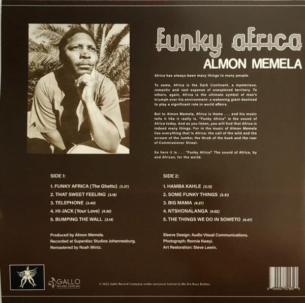 Almon Memela - Funky Africa | We Are Busy Bodies (WABB-116) - 2
