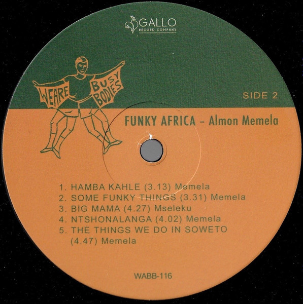 Almon Memela - Funky Africa | We Are Busy Bodies (WABB-116) - 4