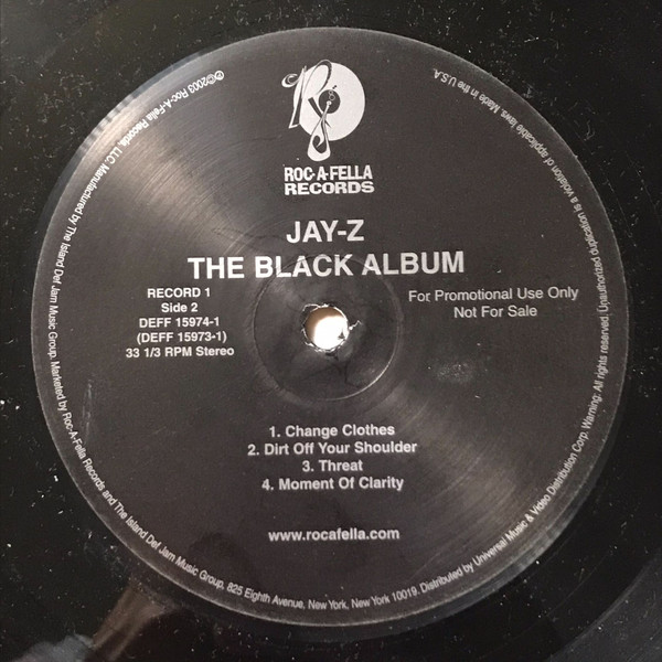 Jay-Z - The Black Album | Roc-A-Fella Records (DEFF-15974-1) - 3