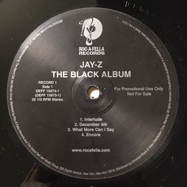 Jay-Z - The Black Album | Roc-A-Fella Records (DEFF-15974-1) - 2