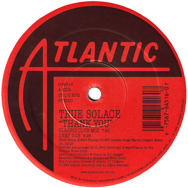 True Solace - Thank You | Atlantic (0-84516) True Solace - Thank You | Atlantic (0-84516)