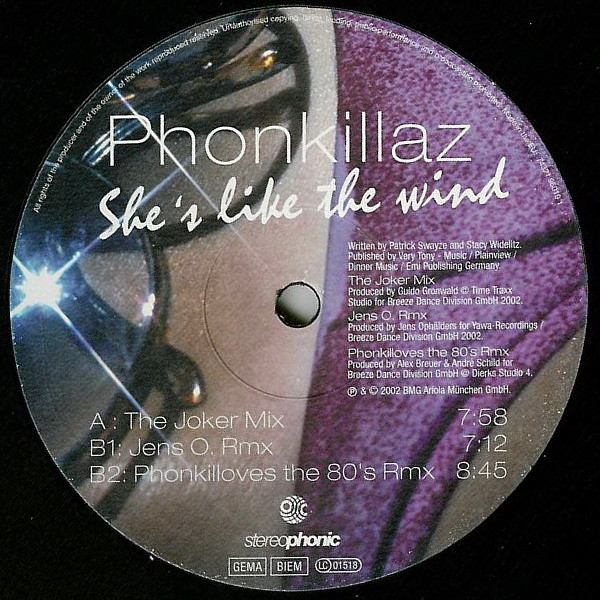 Phonkillaz - She's Like The Wind | Stereophonic (Stereo-010) - 2