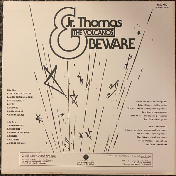 Jr. Thomas & The Volcanos - Beware | Colemine Records (CLMN-12035) - 2