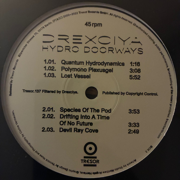Drexciya - Hydro Doorways | Tresor Records (Tresor.137) - 2