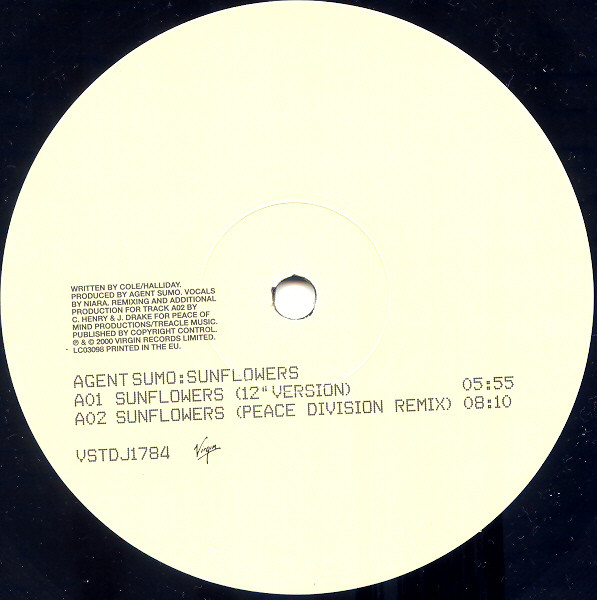Agent Sumo - Sunflowers | Virgin (VSTDJ1784) - 2