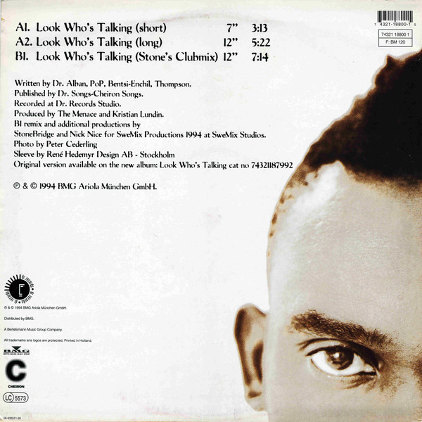 Dr. Alban - Look Whos Talking! (The 12'' Single) | Cheiron (74321 18800 1) - 2