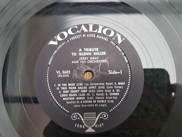 Jerry Gray And His Orchestra - A Tribute To Glenn Miller | Vocalion (VL 3602) - 3 Jerry Gray And His Orchestra - A Tribute To Glenn Miller | Vocalion (VL 3602) - 3