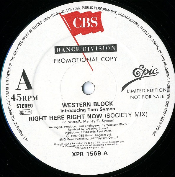 Western Block - Right Here Right Now | CBS Dance Division (XPR 1569)