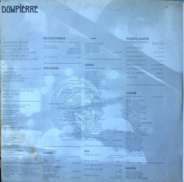 François Dompierre - Dompierre | Philips (6621 031) - 3 François Dompierre - Dompierre | Philips (6621 031) - 3