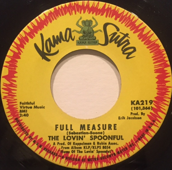 The Lovin' Spoonful - Nashville Cats / Full Measure | Kama Sutra (KA219)