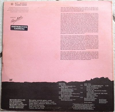 Caravan - In The Land Of Grey And Pink | Les Disques Motors (MT 44007) - 2
