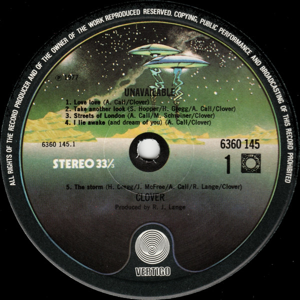 Clover - Unavailable | Vertigo (6360 145) - 3 Clover - Unavailable | Vertigo (6360 145) - 3