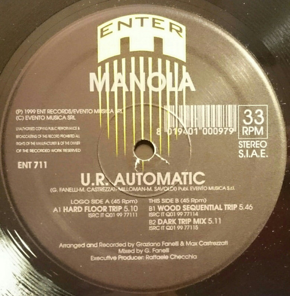 Manola - U.R. Automatic | Enter Records (ENT 711)