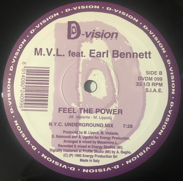 M.V.L. & Earl Bennett - Feel The Power | D:vision Records (DVDM 099) - 3 M.V.L. & Earl Bennett - Feel The Power | D:vision Records (DVDM 099) - 3