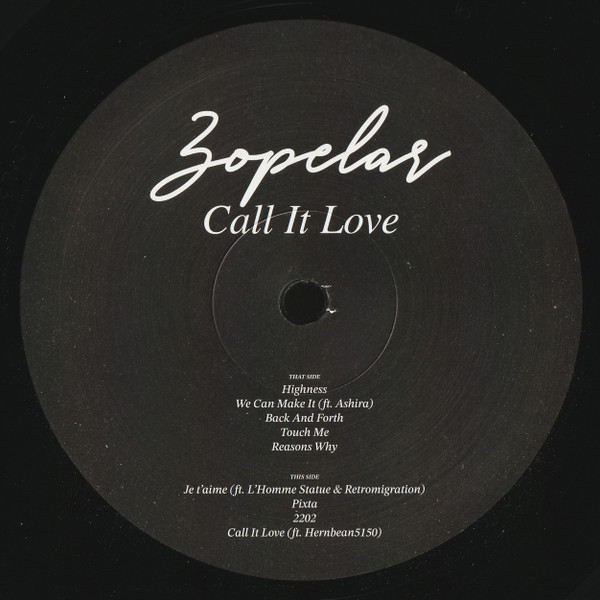 Zopelar - Call It Love | Apron Records (APRON50) - 3