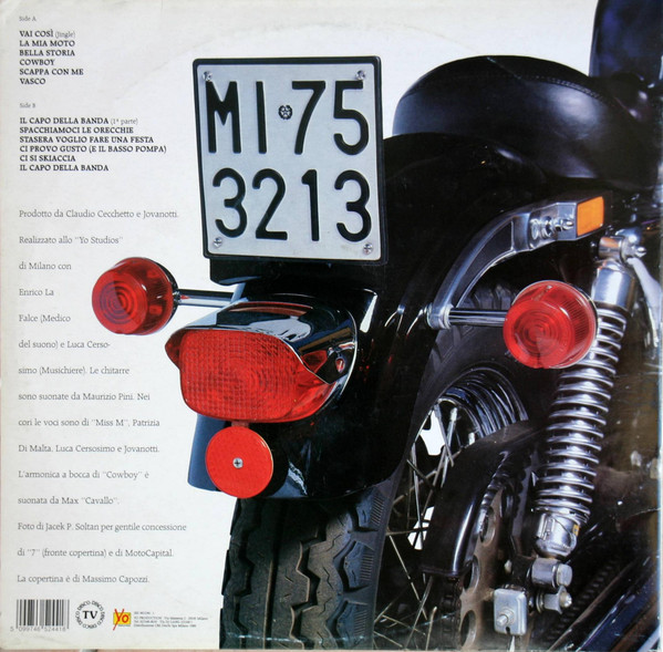 Jovanotti - La Mia Moto | Yo Productions (IBZ 465244-1) - 2