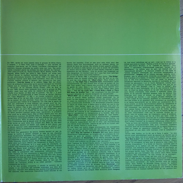 Sonny Rollins - Vol 3 : "What's New?" / Vol 4 : "Our Man In Jazz" | RCA (741091/092) - 3