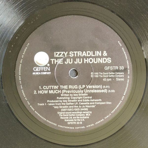 Izzy Stradlin And The Ju Ju Hounds - Shuffle It All | Geffen Records (GFSTR 33) - 4 Izzy Stradlin And The Ju Ju Hounds - Shuffle It All | Geffen Records (GFSTR 33) - 4