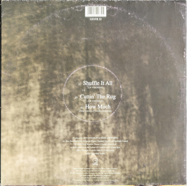 Izzy Stradlin And The Ju Ju Hounds - Shuffle It All | Geffen Records (GFSTR 33) - 2 Izzy Stradlin And The Ju Ju Hounds - Shuffle It All | Geffen Records (GFSTR 33) - 2