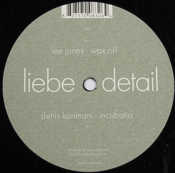 Denis Karimani / Lee Jones - Incubatio / Wax Off | liebe*detail (ld09) - main