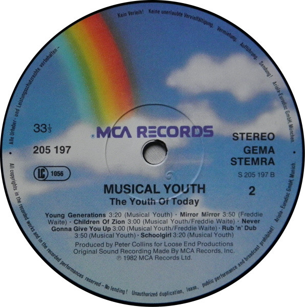 Musical Youth - The Youth Of Today | MCA Records (205 197) - 4