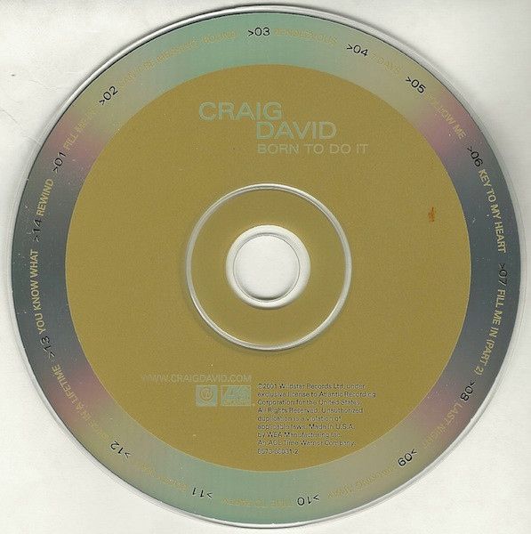 Craig David - Born To Do It | Wildstar Records (8573-88081-2) - 3