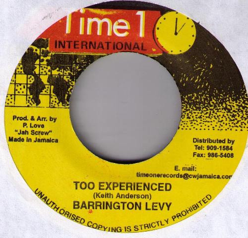 Barrington Levy - Too Experience | Time 1 International (none) - main Barrington Levy - Too Experience | Time 1 International (none) - main