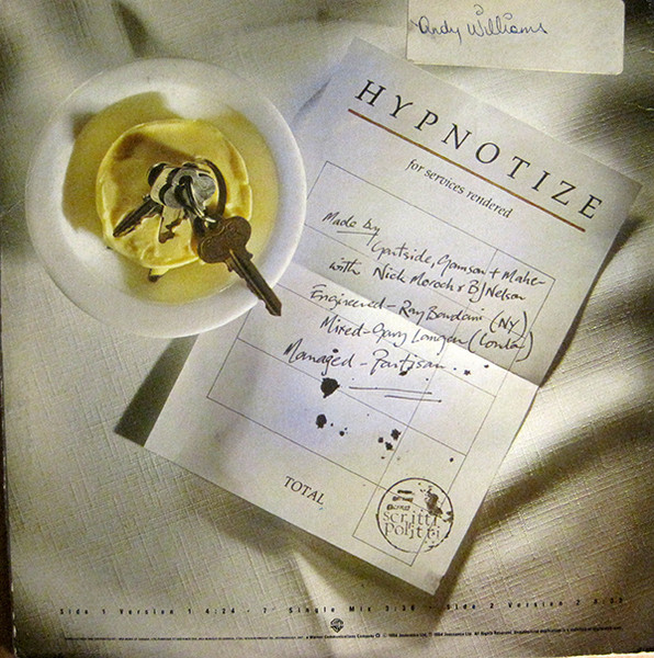 Scritti Politti - Hypnotize | Warner Bros. Records (92 02920) - 2 Scritti Politti - Hypnotize | Warner Bros. Records (92 02920) - 2