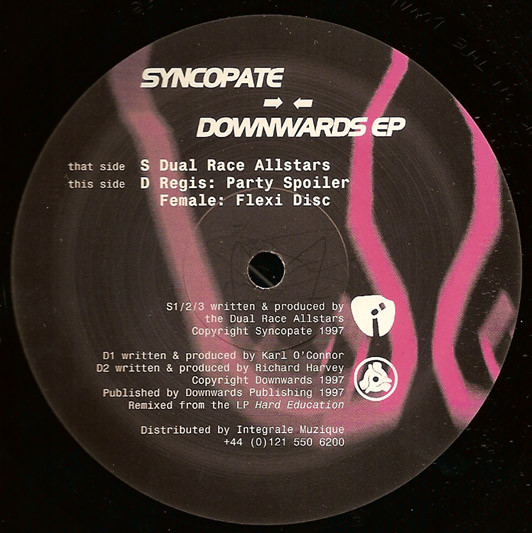 Various – Syncopate vs Downwards EP vinyl cover