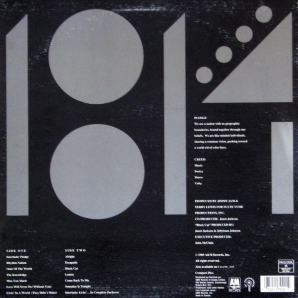 Janet Jackson - Rhythm Nation 1814 | A&M Records (SP 3920) - 3 Janet Jackson - Rhythm Nation 1814 | A&M Records (SP 3920) - 3