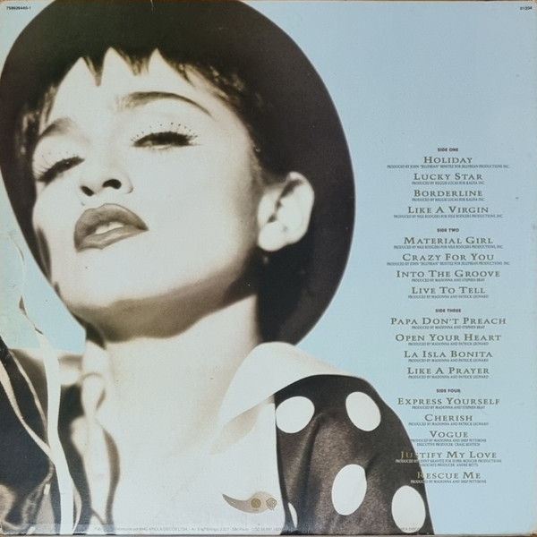 Madonna - The Immaculate Collection | Sire (675.9013) - 2