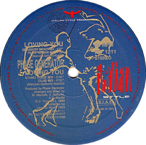 Phase Generator - Loving You | Italian Style Production (ISP 1211)