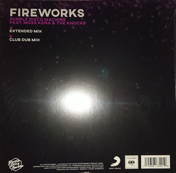 Purple Disco Machine Feat. Moss Kena & The Knocks - Fireworks | Columbia (19439863421) - 2 Purple Disco Machine Feat. Moss Kena & The Knocks - Fireworks | Columbia (19439863421) - 2