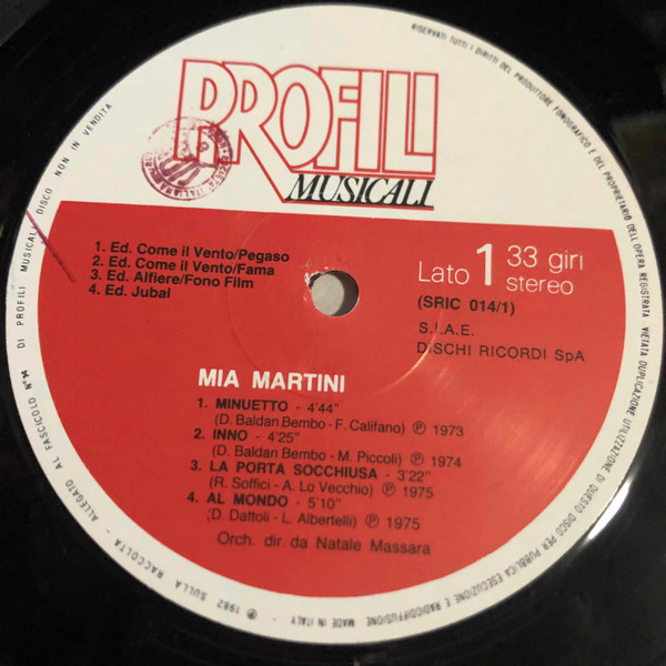 Mia Martini - Mia Martini | Profili Musicali (SRIC 014) - 3