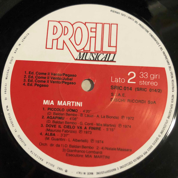 Mia Martini - Mia Martini | Profili Musicali (SRIC 014) - 4